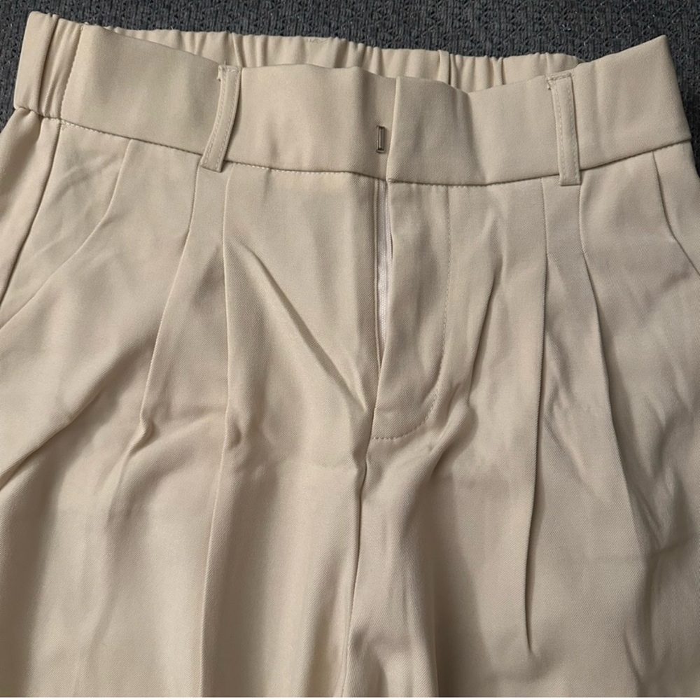 Wide Leg Tailored Pants - beige - Picture 2 of 4